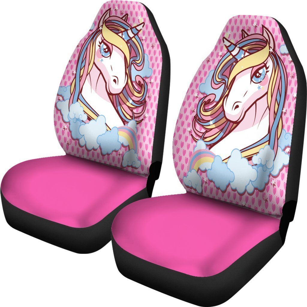 Pink Unicorn Universal Fit Car Seat Covers