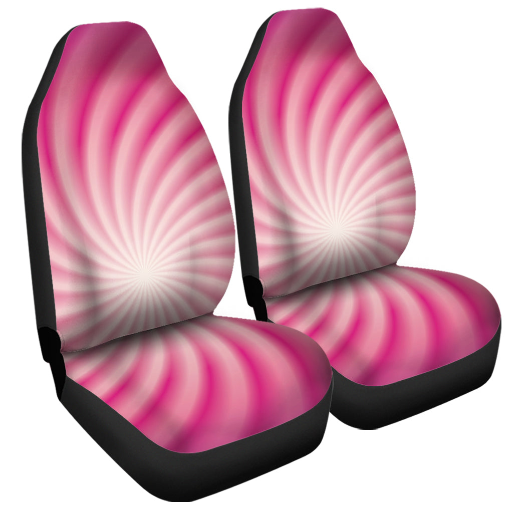 Pink Whirlpool Spiral Print Universal Fit Car Seat Covers