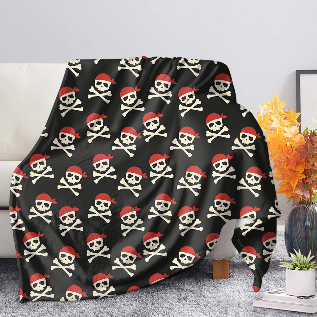 Pirate Skull Crossbones Pattern Print Blanket