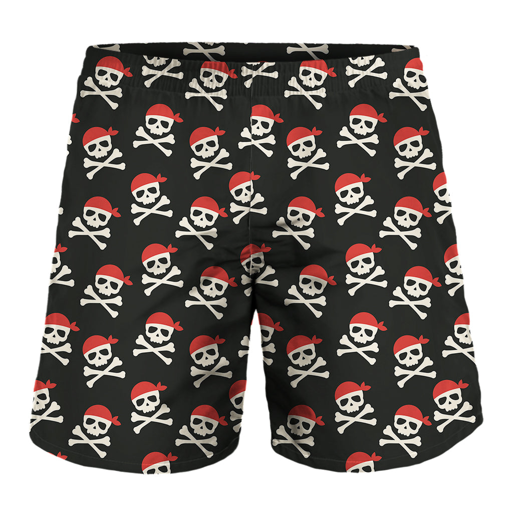 Pirate Skull Crossbones Pattern Print Men's Shorts