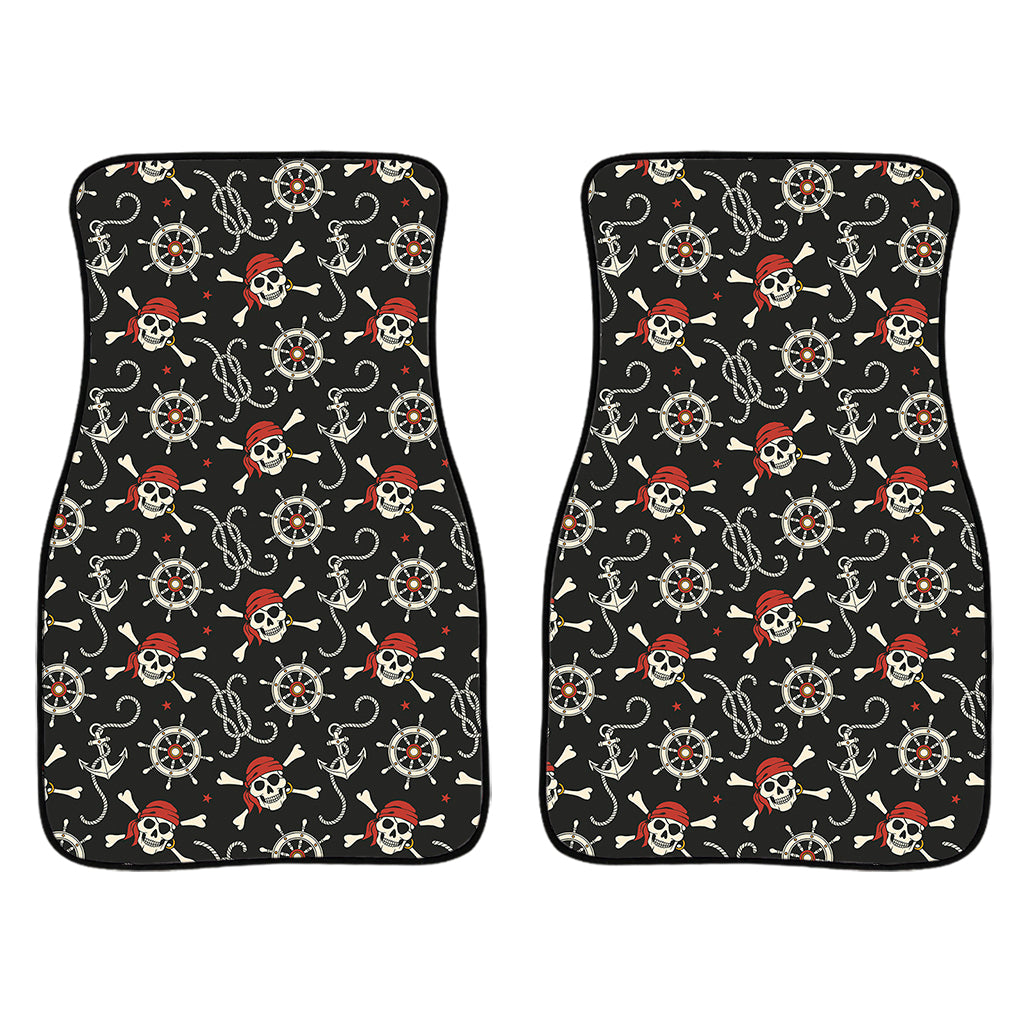 Pirate Theme Pattern Print Front Car Floor Mats