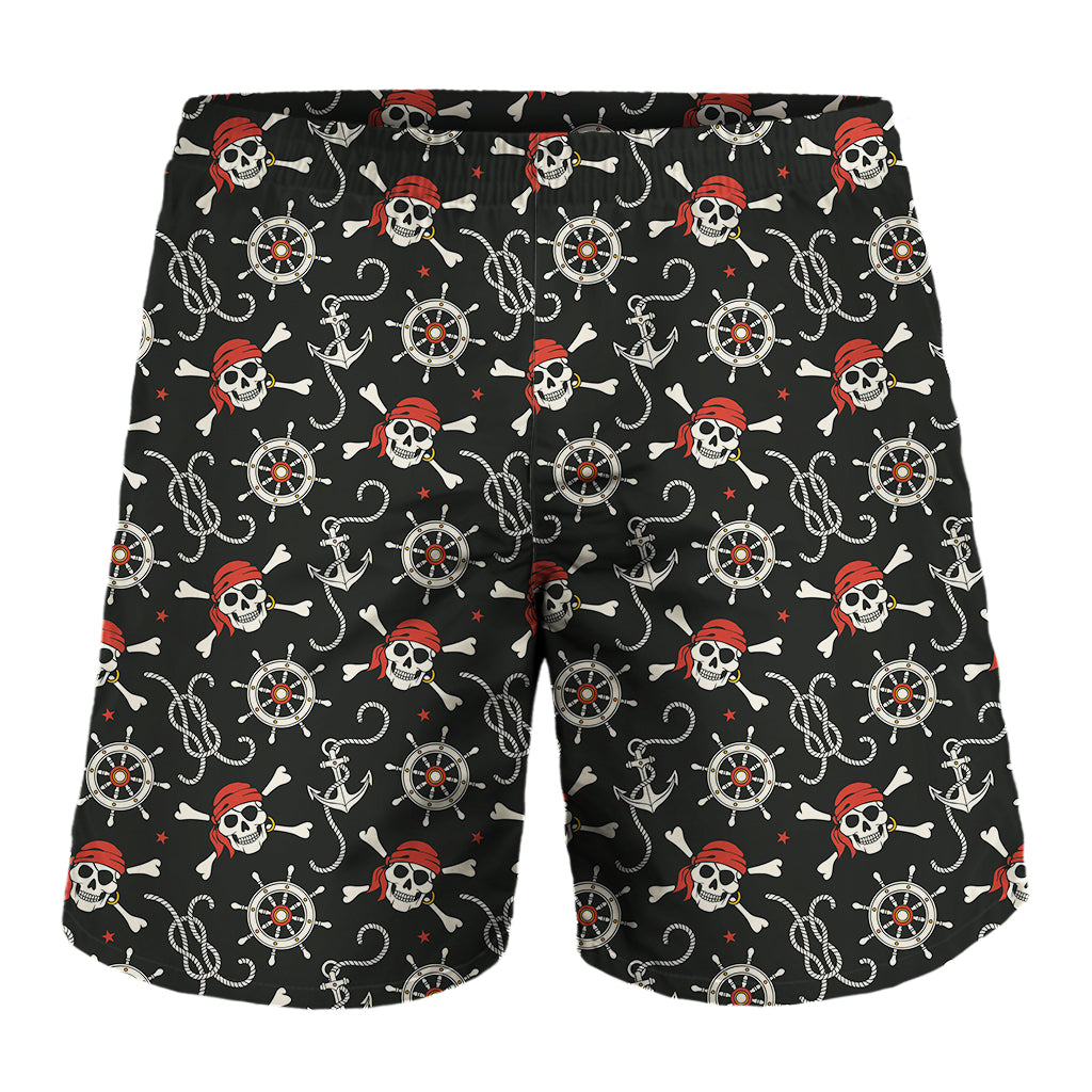 Pirate Theme Pattern Print Men's Shorts