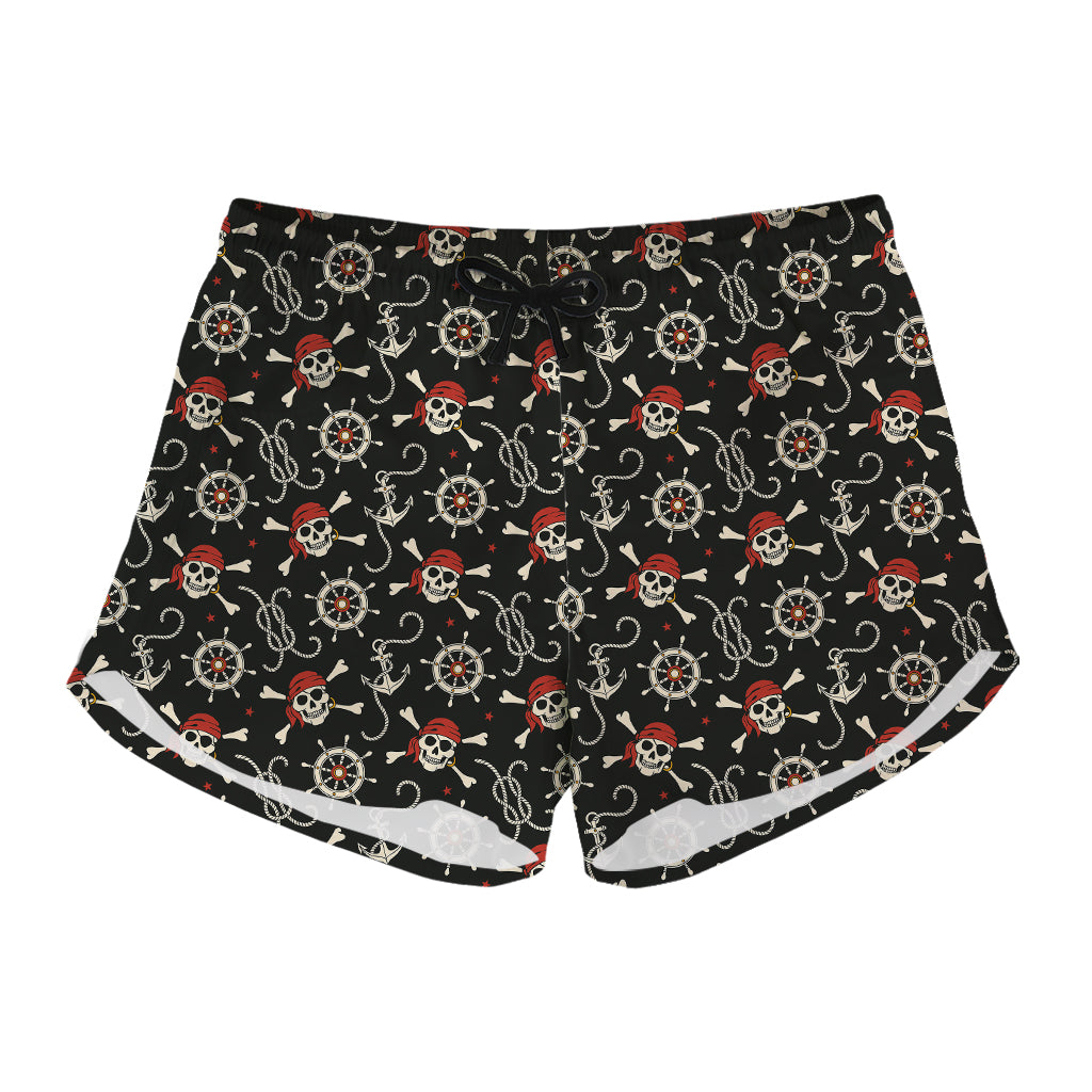 Pirate Theme Pattern Print Women's Shorts