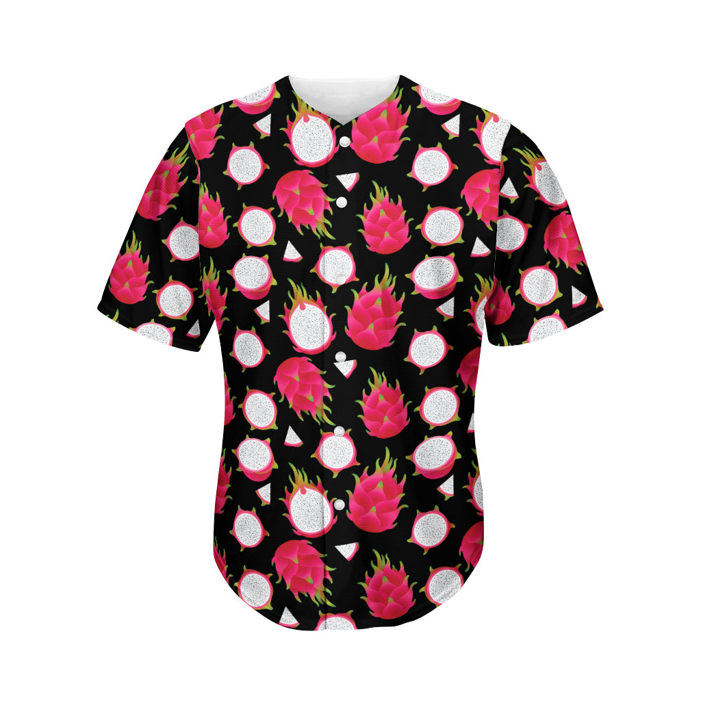 Pitaya Pattern Print Men's Baseball Jersey