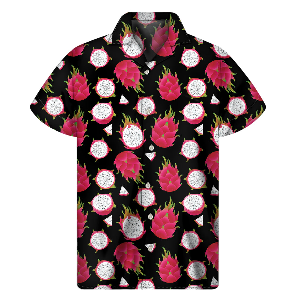 Pitaya Pattern Print Men's Short Sleeve Shirt