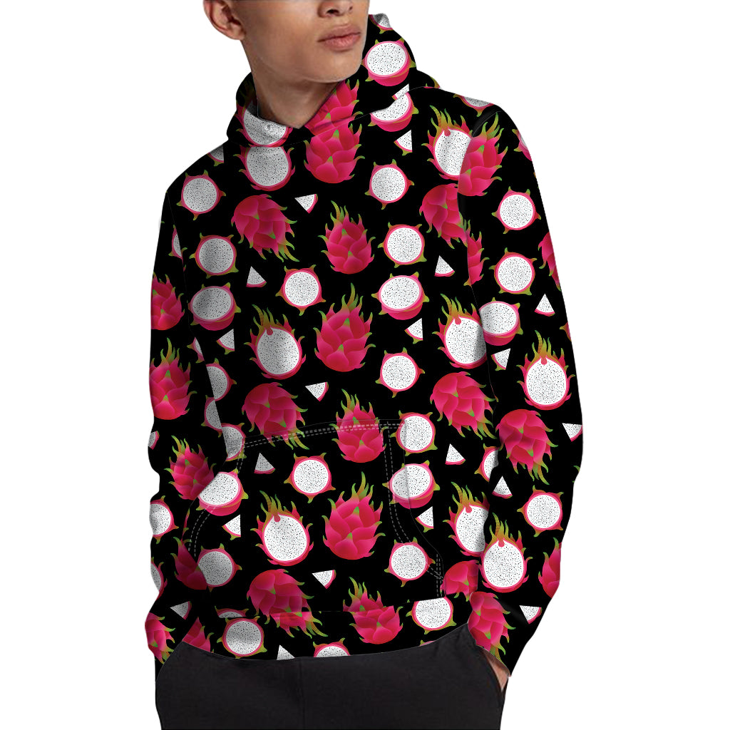 Pitaya Pattern Print Pullover Hoodie