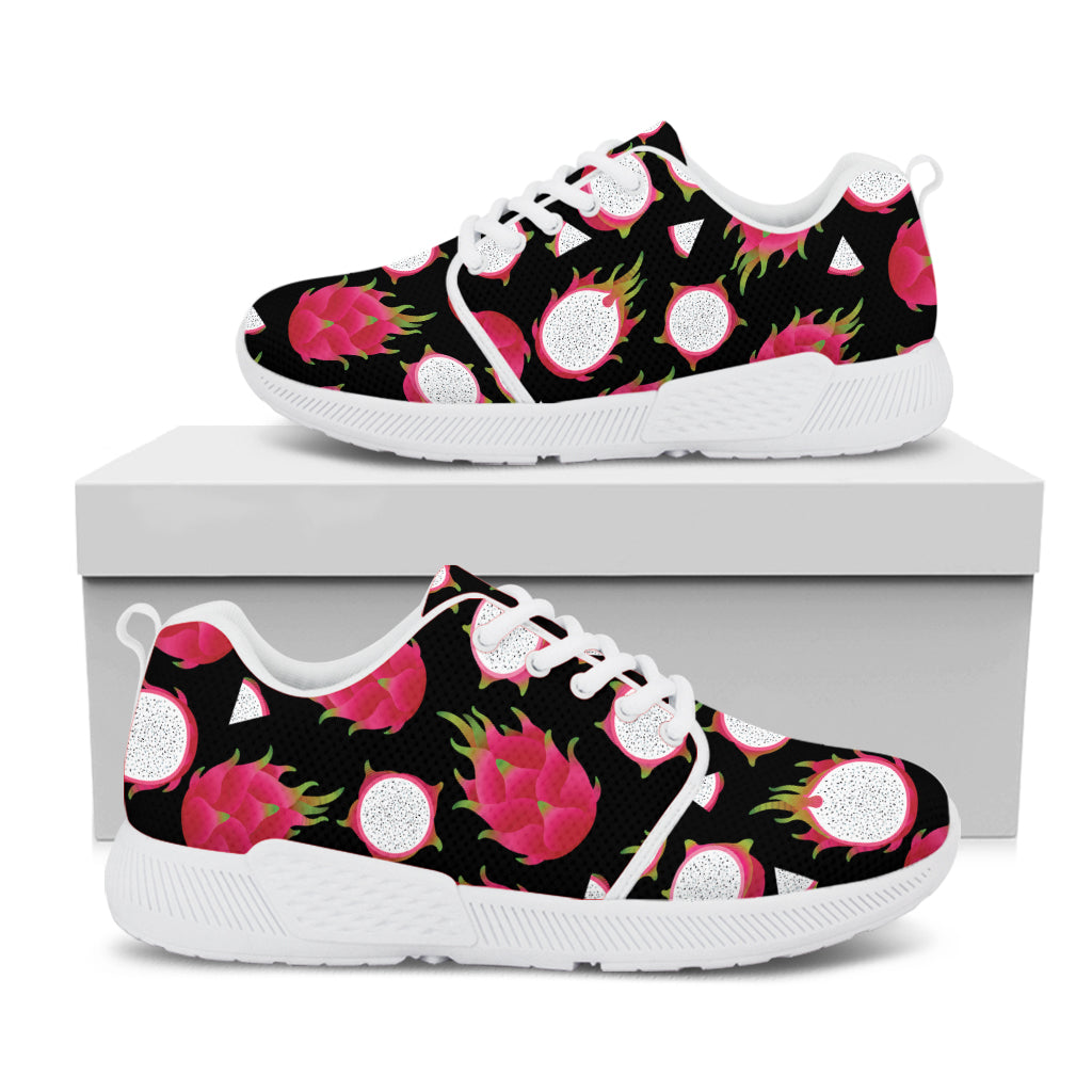 Pitaya Pattern Print White Athletic Shoes