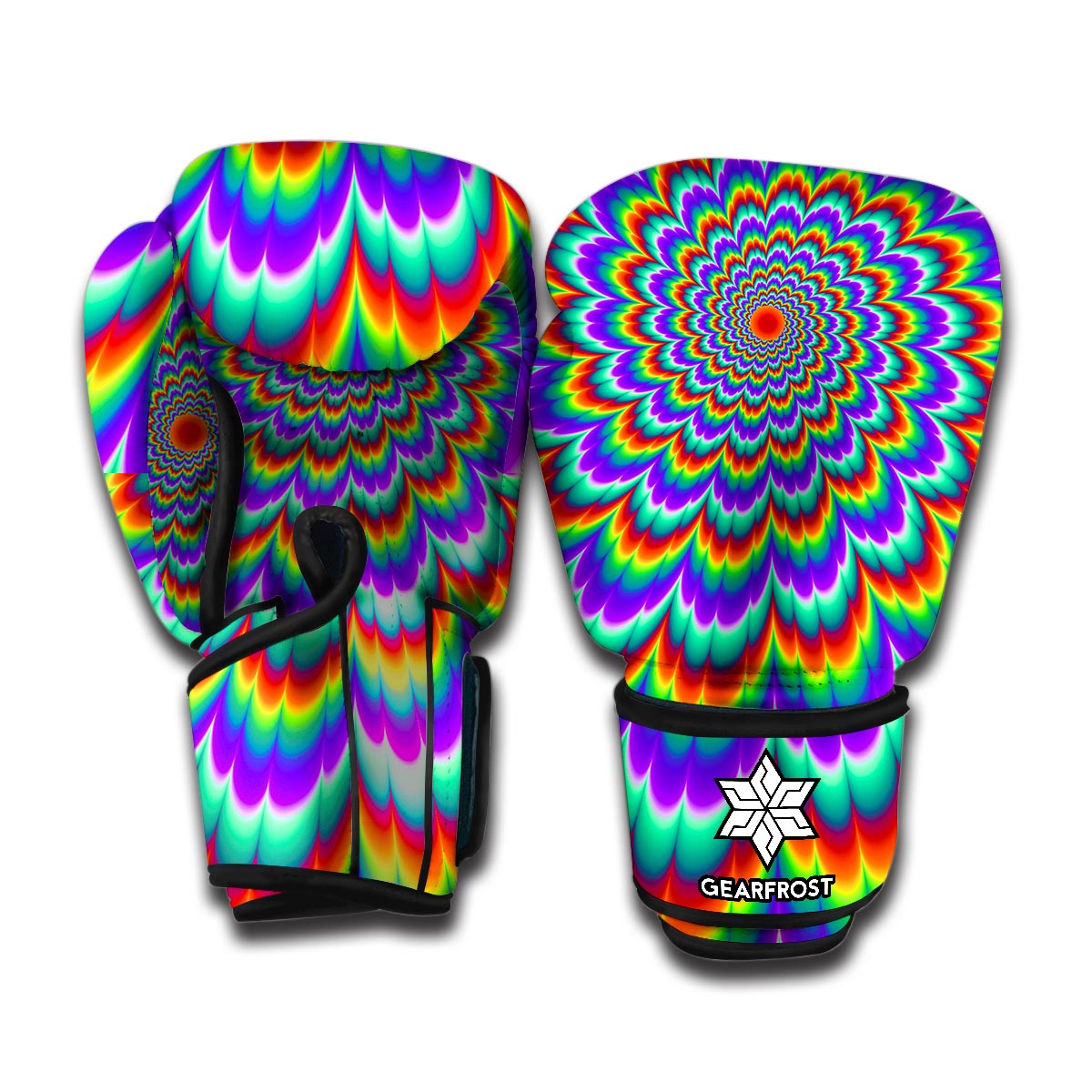 Psychedelic Expansion Optical Illusion Boxing Gloves