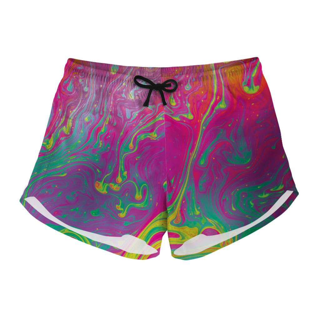 Psychedelic Formed Print Women's Shorts
