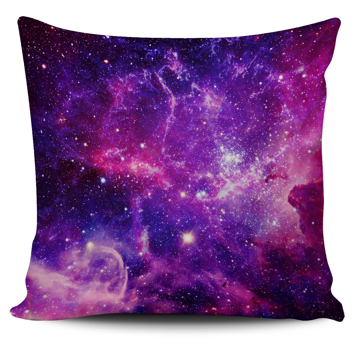 Purple Bursting Galaxy Space Print Pillow Cover