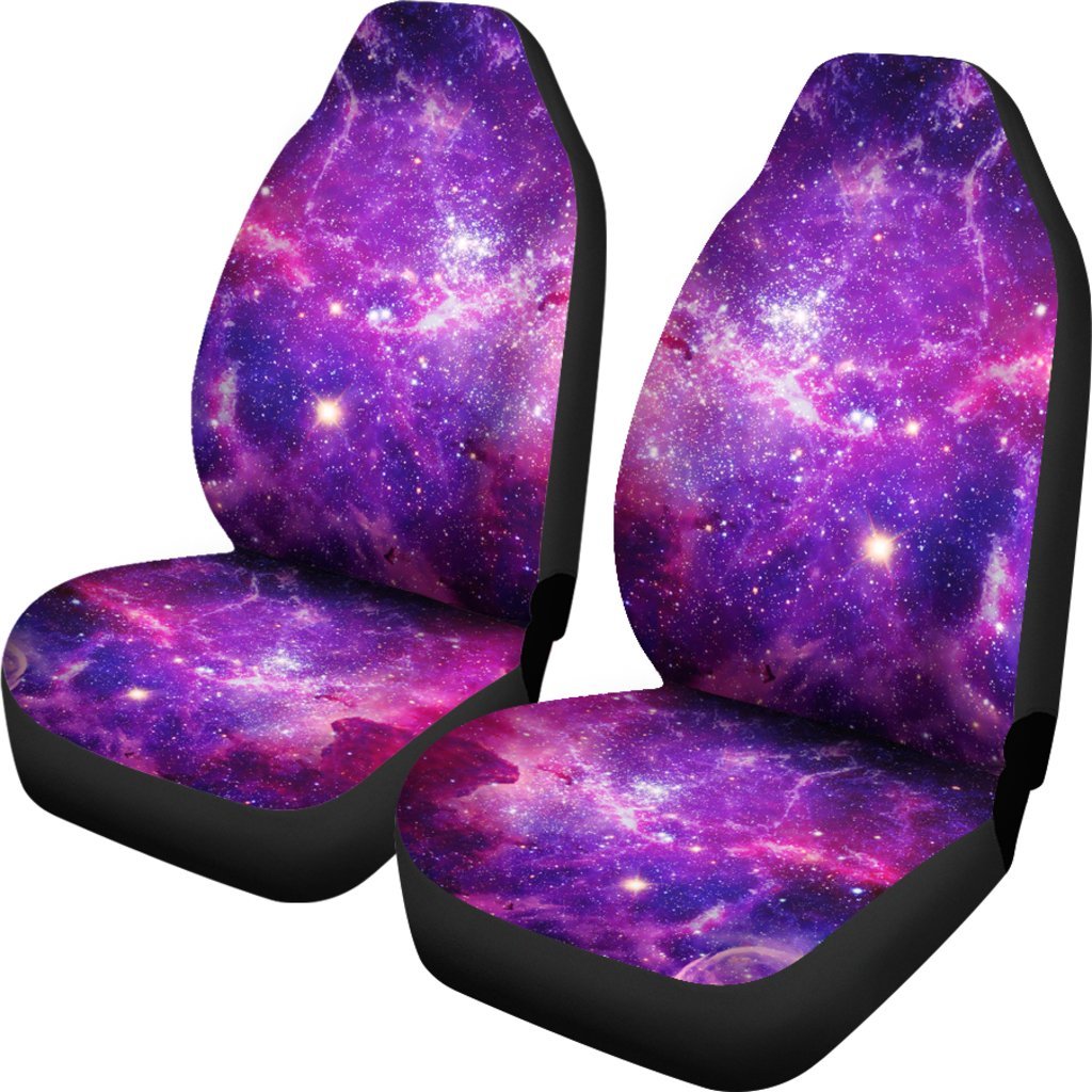 Purple Bursting Galaxy Space Print Universal Fit Car Seat Covers