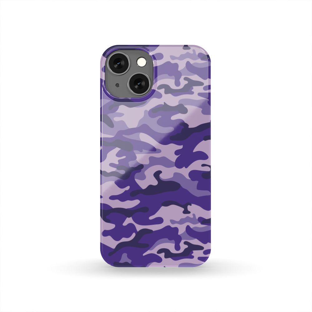 Purple Camouflage Print Phone Case