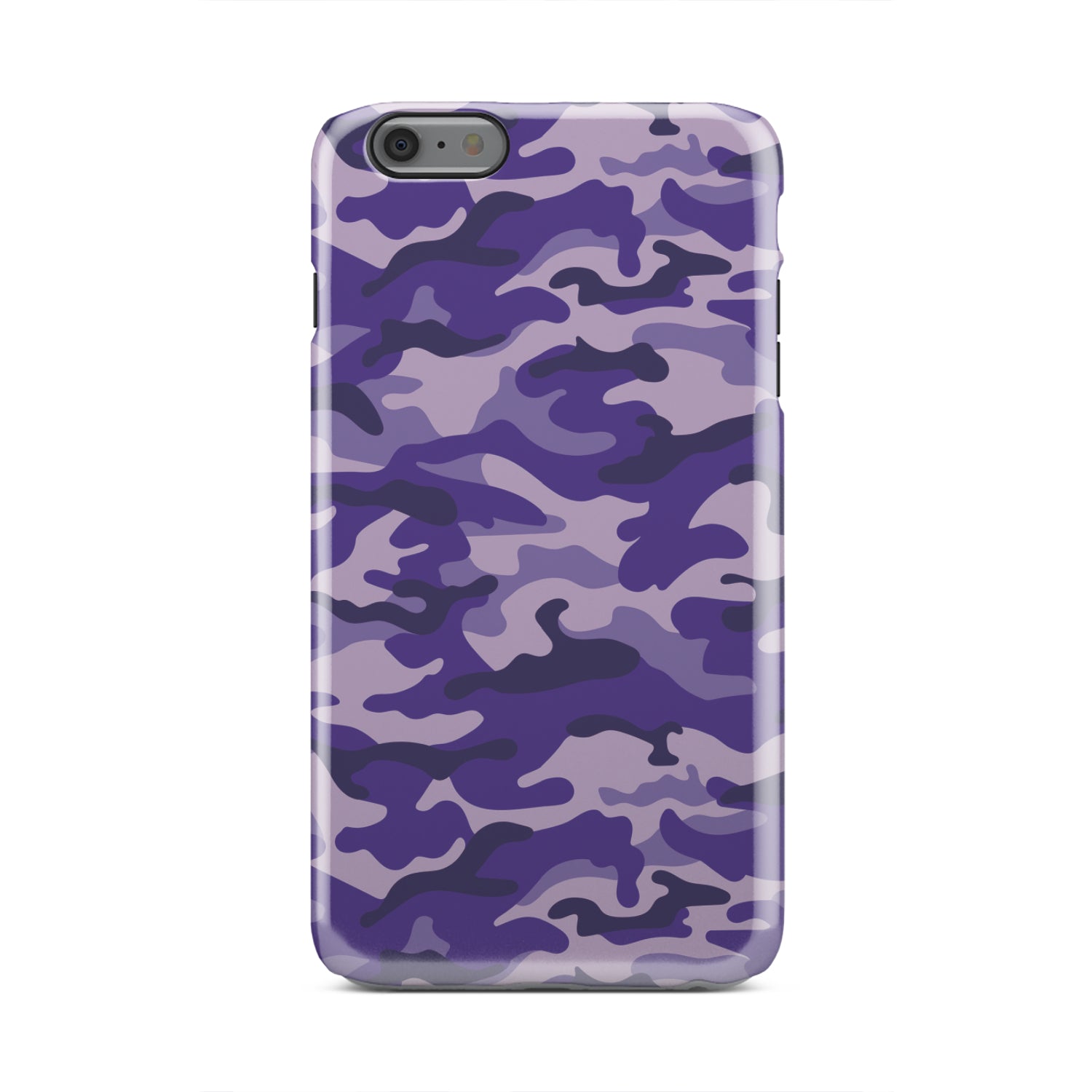 Purple Camouflage Print Tough Phone Case