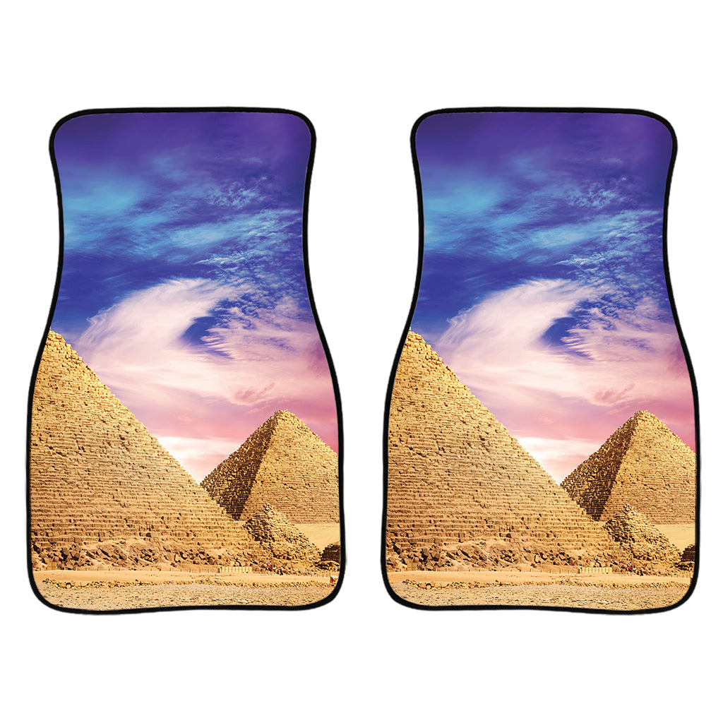 Purple Cloud Pyramid Print Front Car Floor Mats