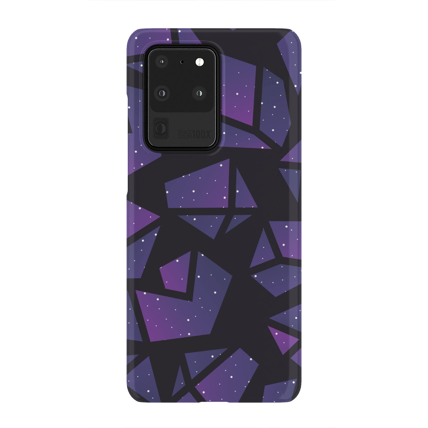 Purple Crystal Cosmic Galaxy Space Print Phone Case