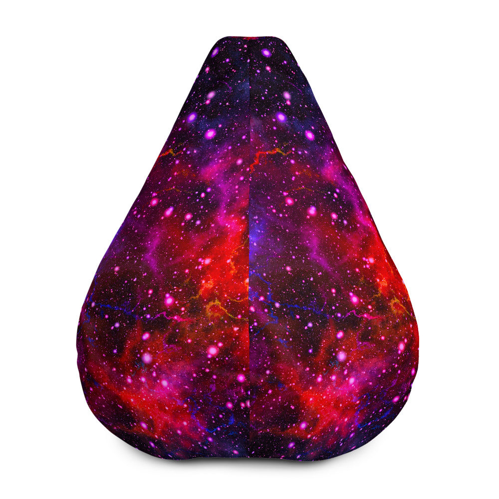 Purple Dark Galaxy Space Print Bean Bag Cover