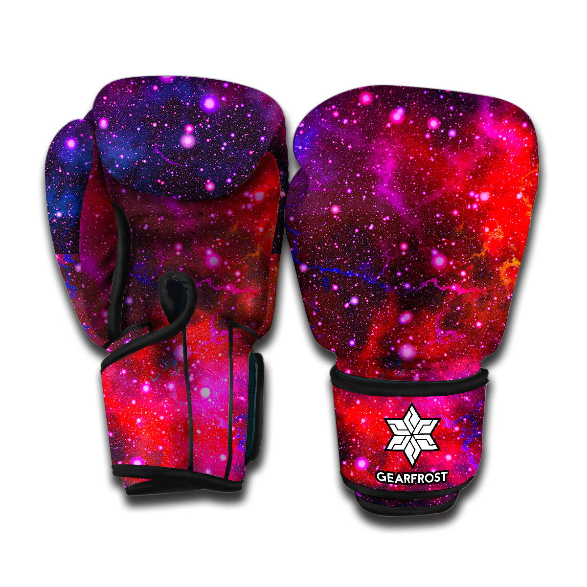 Purple Dark Galaxy Space Print Boxing Gloves