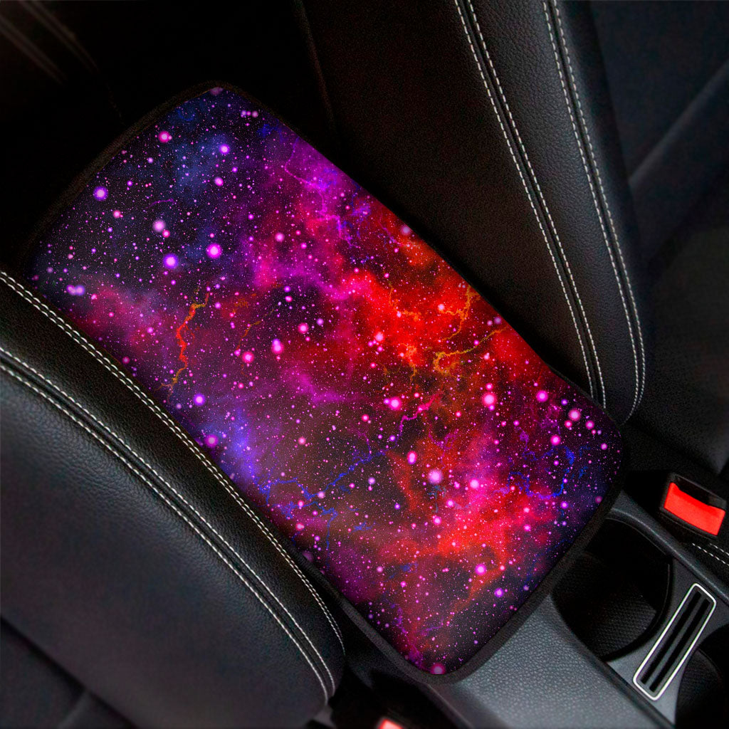 Purple Dark Galaxy Space Print Car Center Console Cover