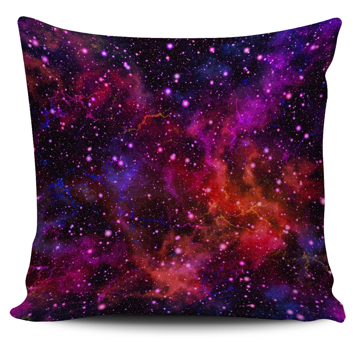 Purple Dark Galaxy Space Print Pillow Cover