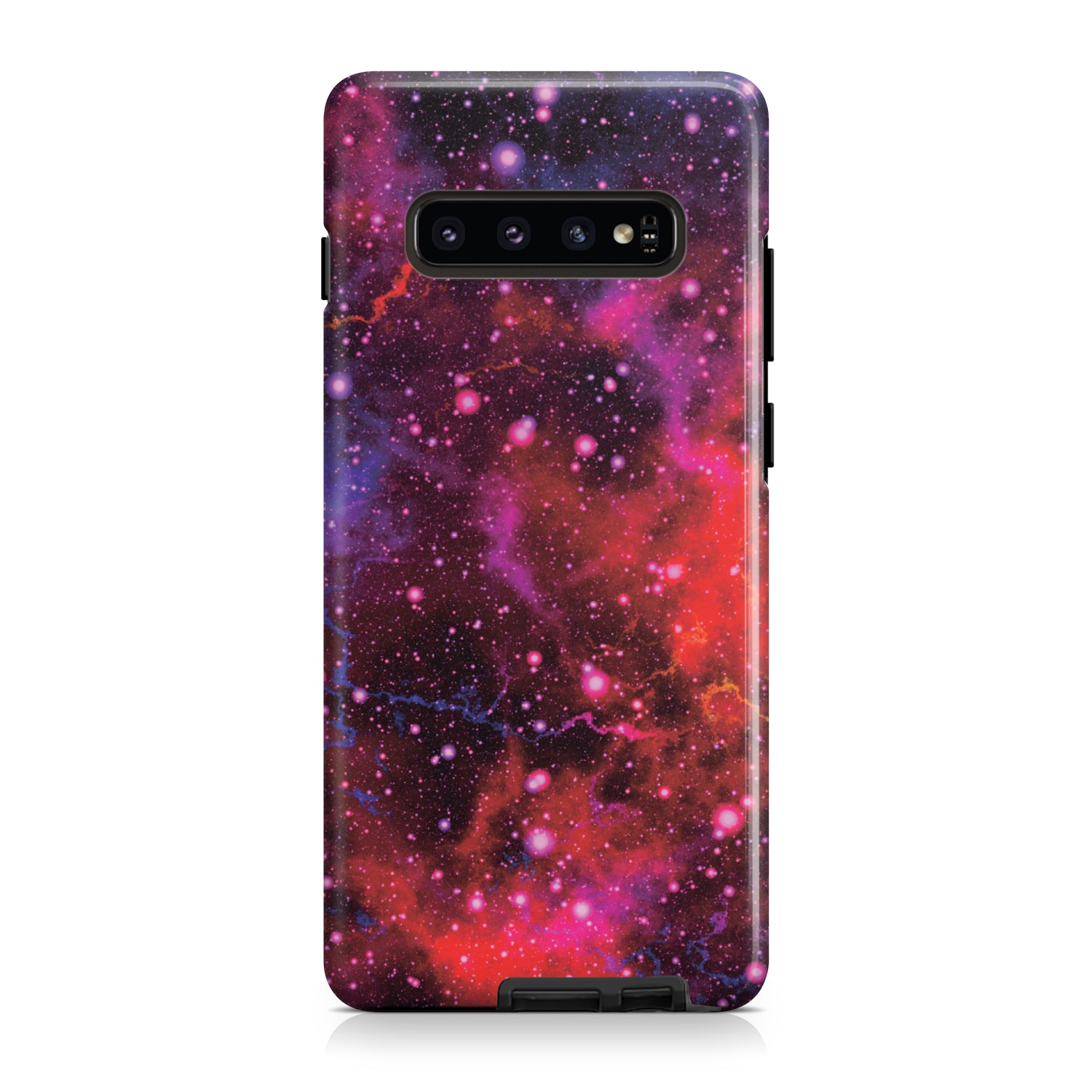 Purple Dark Galaxy Space Print Tough Phone Case