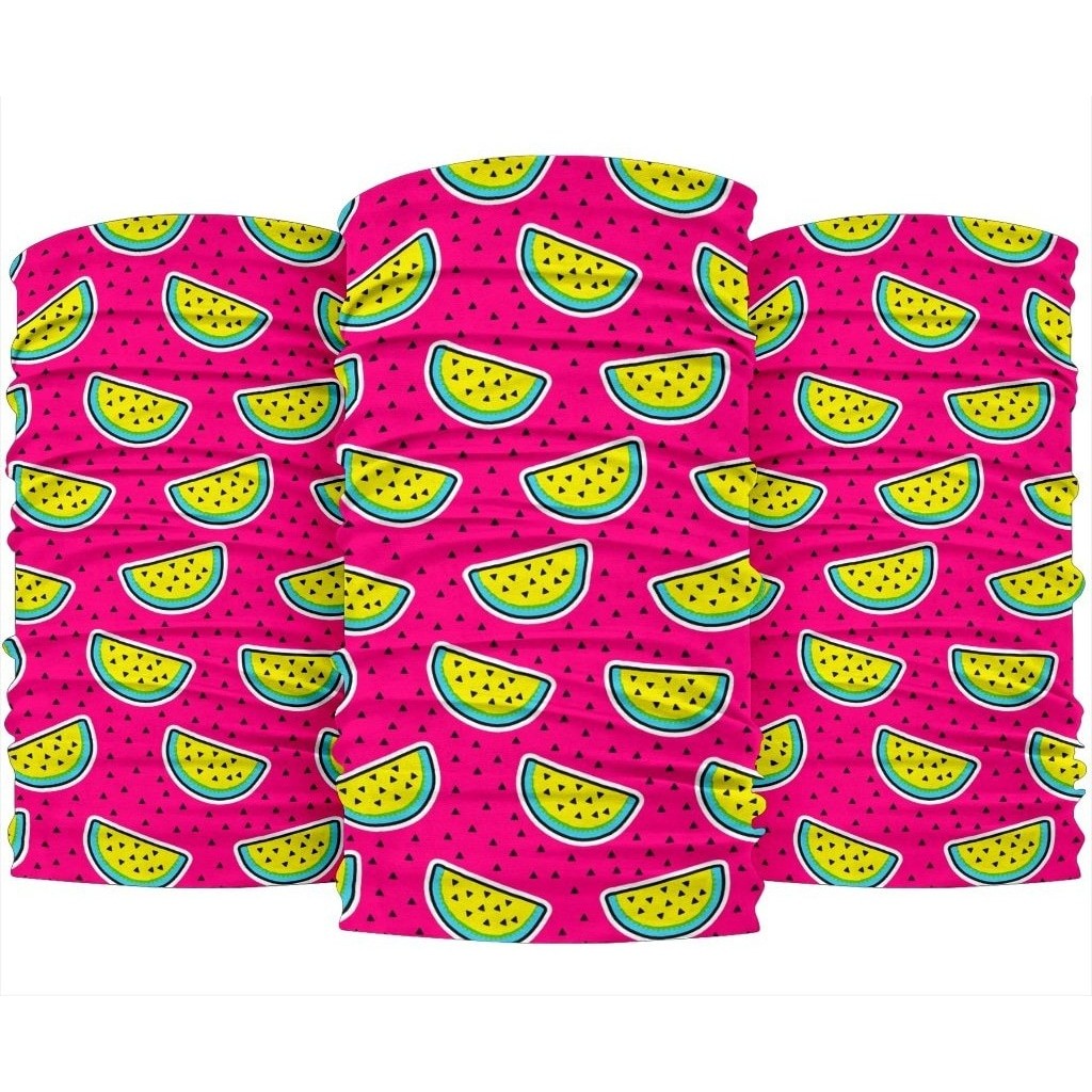 Purple Fancy Watermelon Pattern Print 3-Pack Bandanas