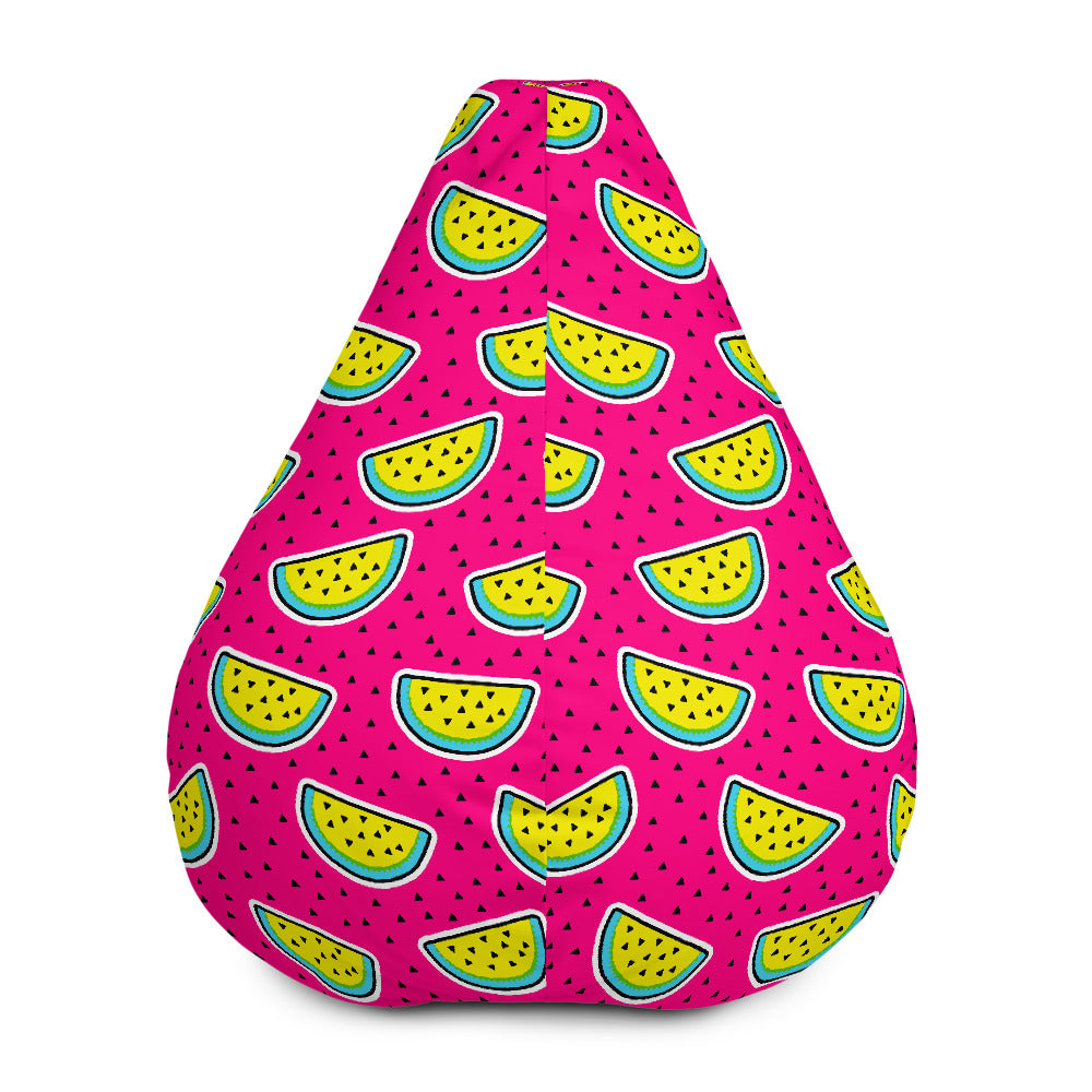 Purple Fancy Watermelon Pattern Print Bean Bag Cover