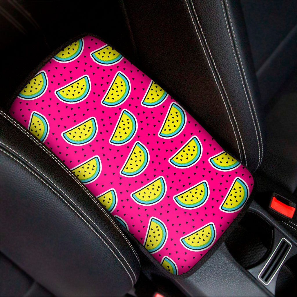 Purple Fancy Watermelon Pattern Print Car Center Console Cover