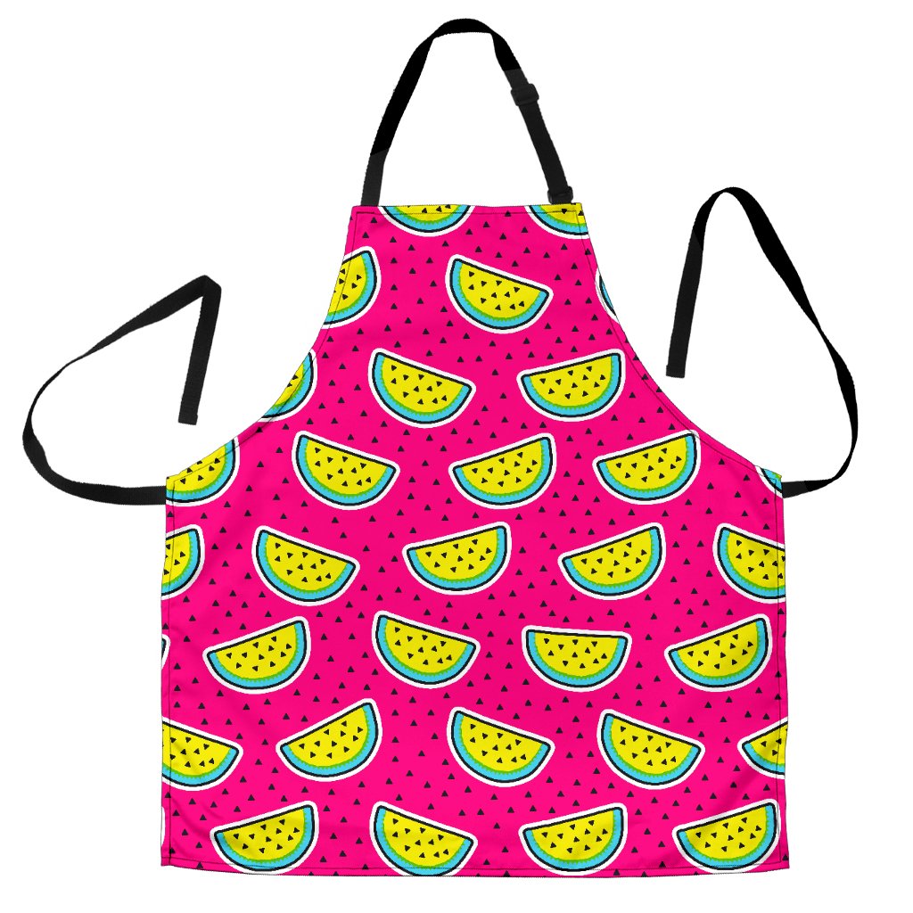 Purple Fancy Watermelon Pattern Print Men's Apron