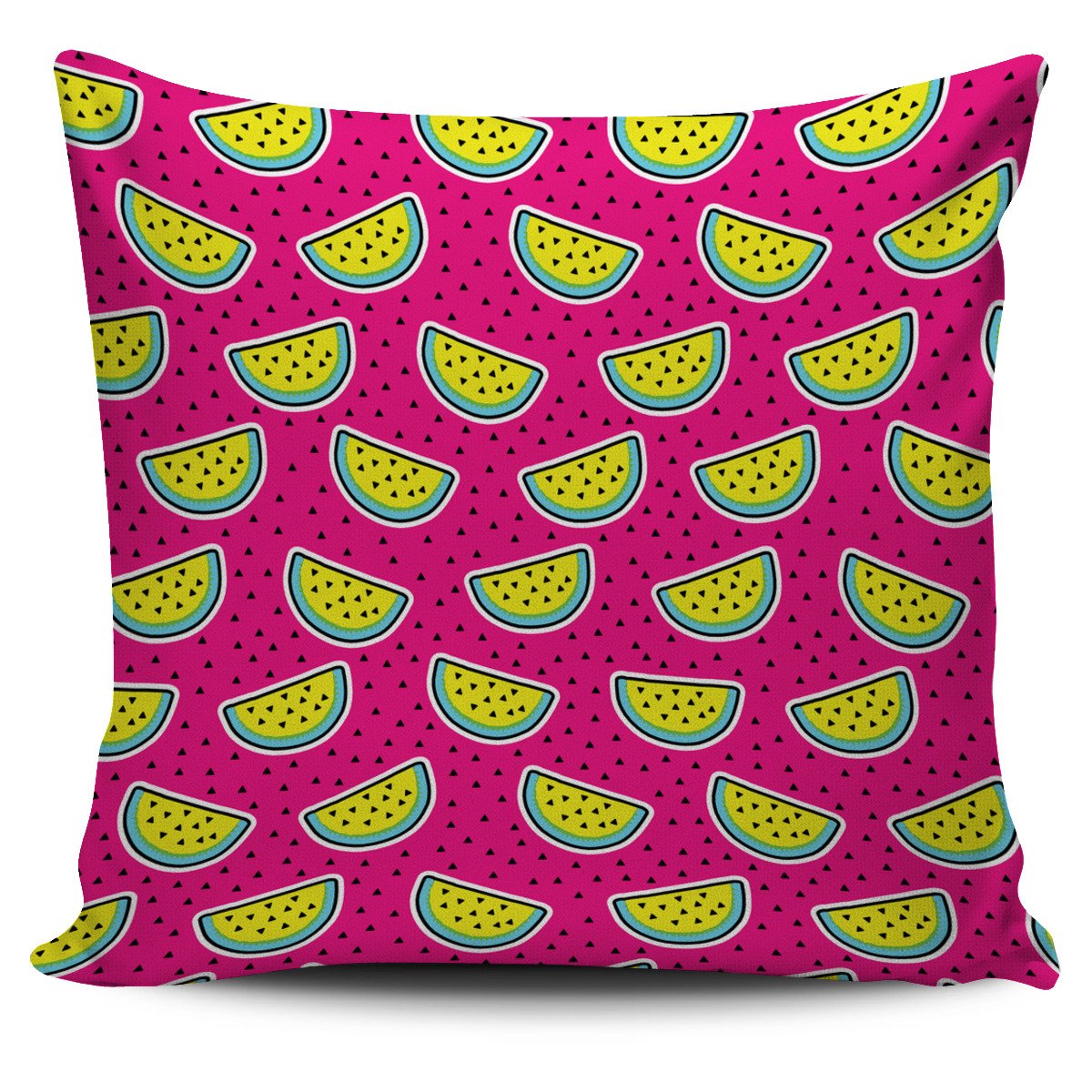 Purple Fancy Watermelon Pattern Print Pillow Cover