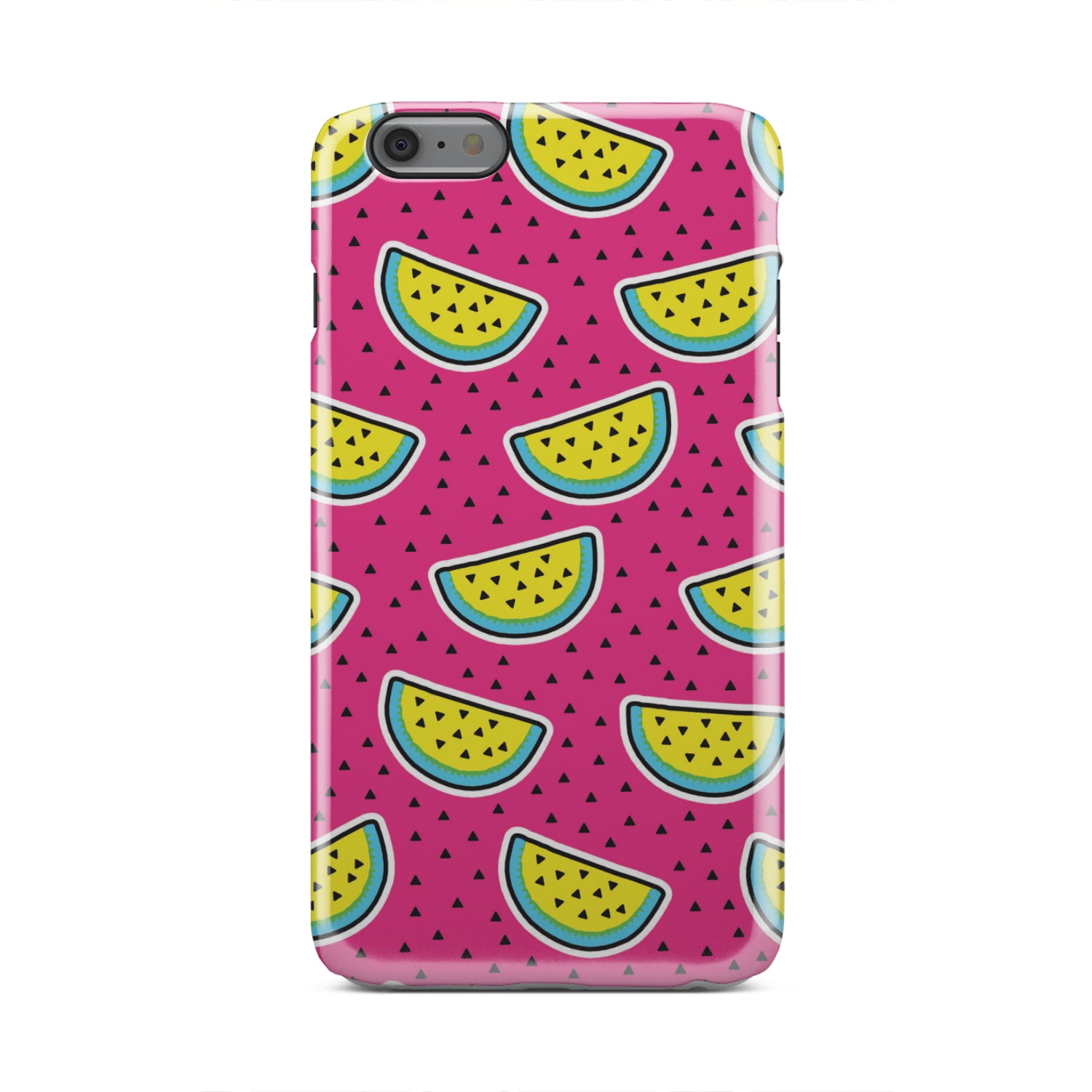 Purple Fancy Watermelon Pattern Print Tough Phone Case