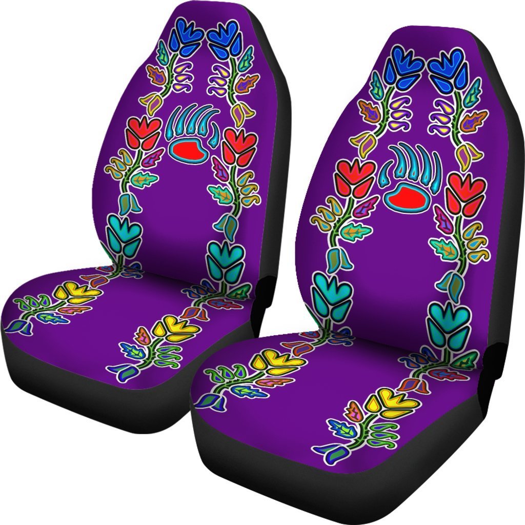 Purple Generations Flowers Bearpaw Universal Fit Car Seat Covers