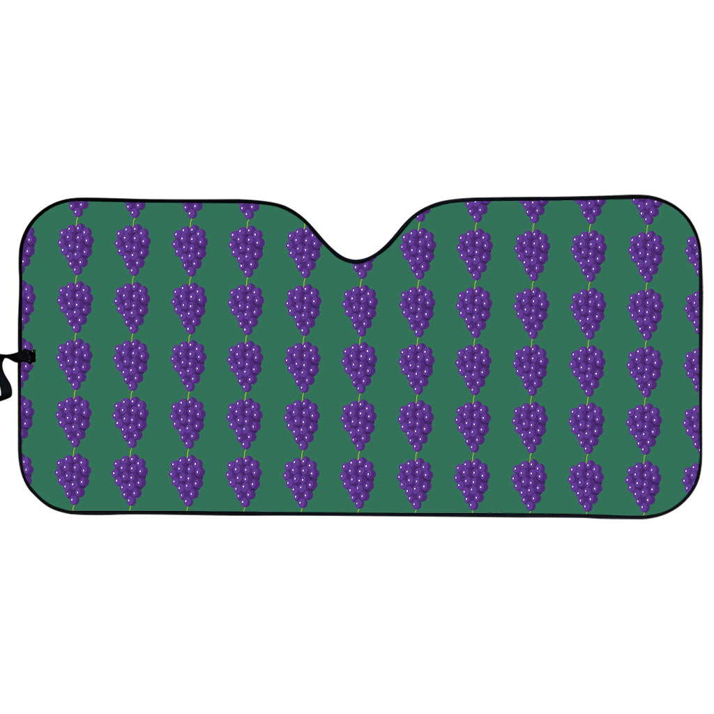 Purple Grape Pattern Print Car Sun Shade