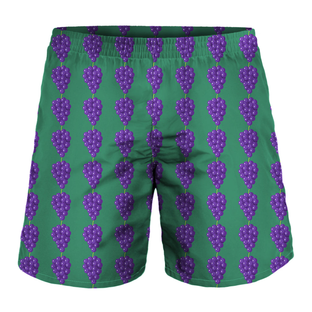 Purple Grape Pattern Print Men's Shorts