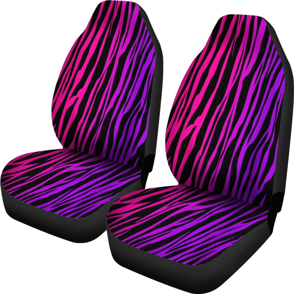 Purple Zebra Print Universal Fit Car Seat Covers