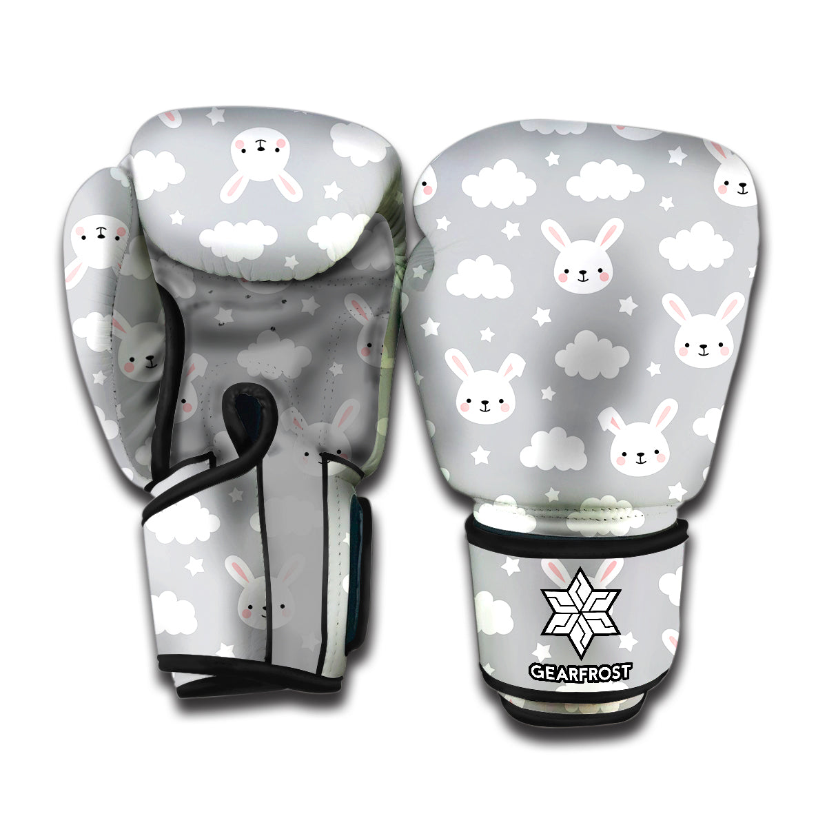 Rabbit And Cloud Pattern Print Boxing Gloves