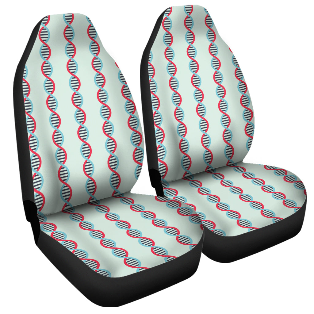 Red And Blue DNA Pattern Print Universal Fit Car Seat Covers