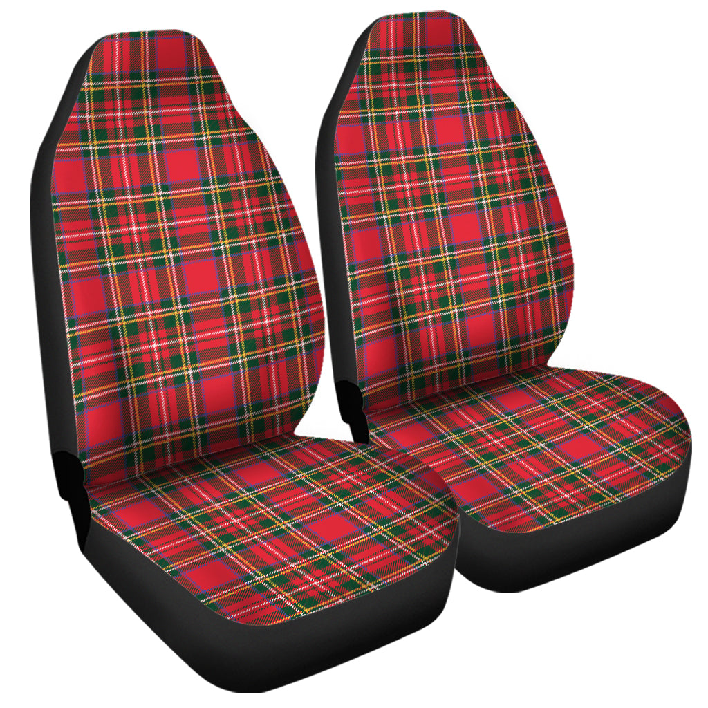 Red And Green Scottish Tartan Print Universal Fit Car Seat Covers