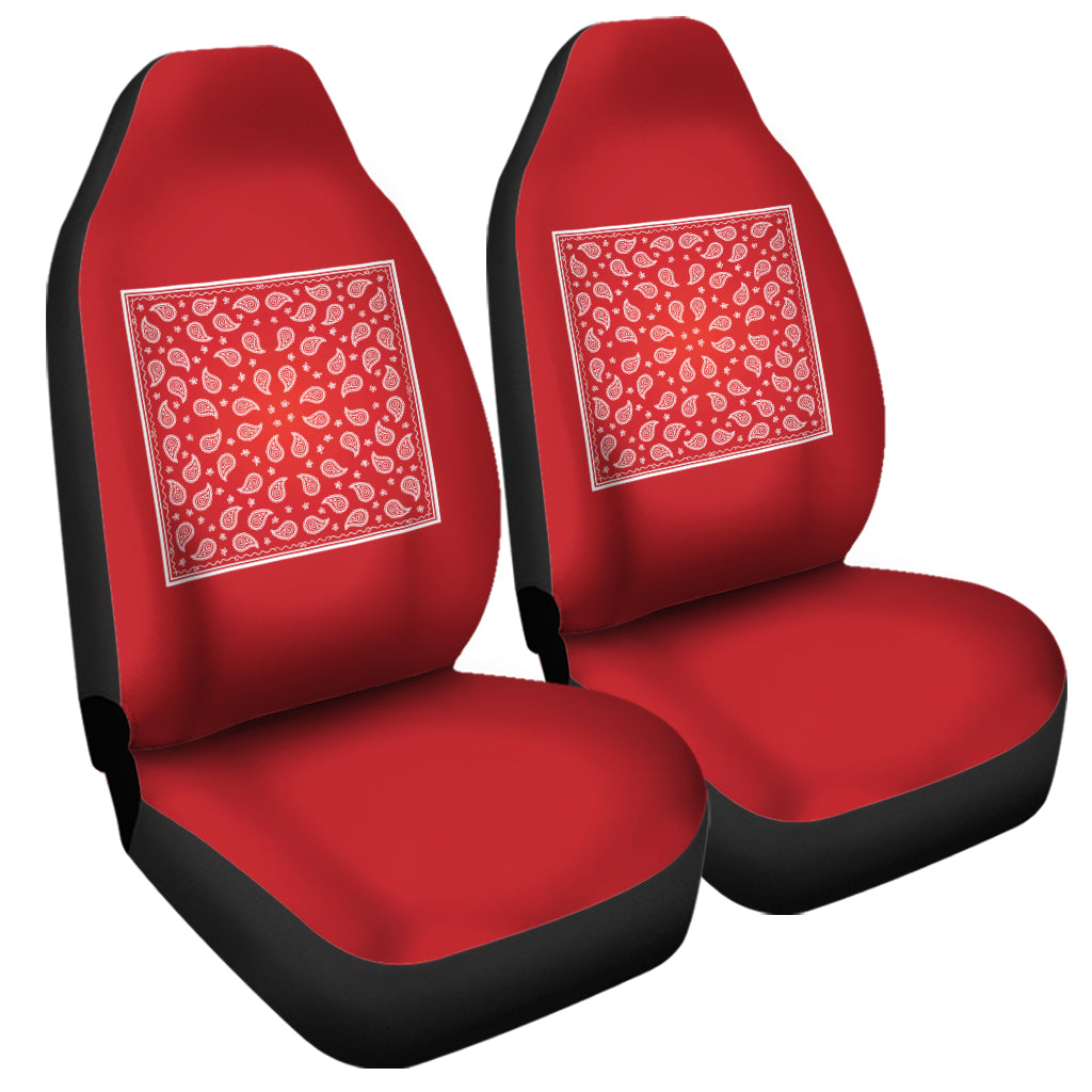 Red And White Bandana Print Universal Fit Car Seat Covers