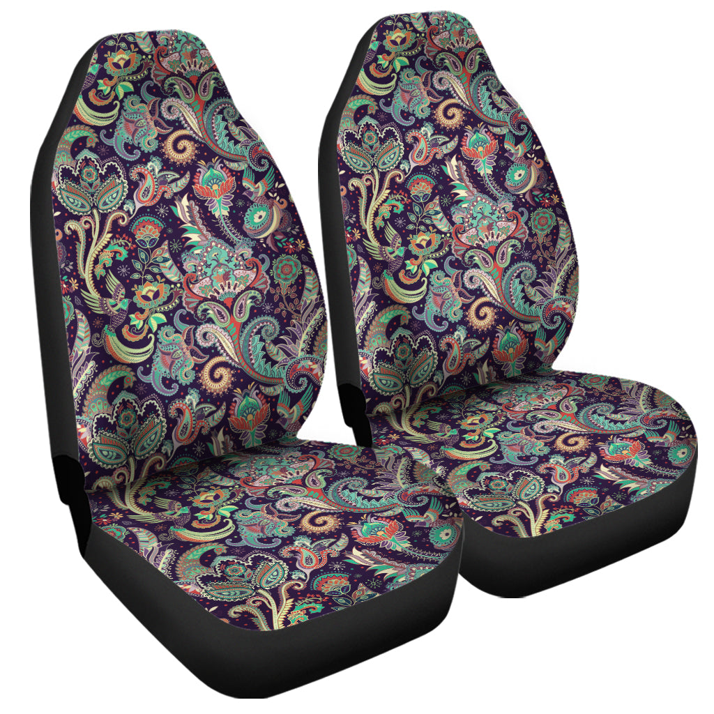 Retro Indian Paisley Pattern Print Universal Fit Car Seat Covers