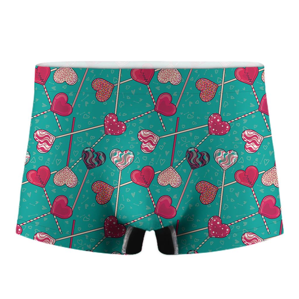 Retro Lollipop Pattern Print Men's Boxer Briefs