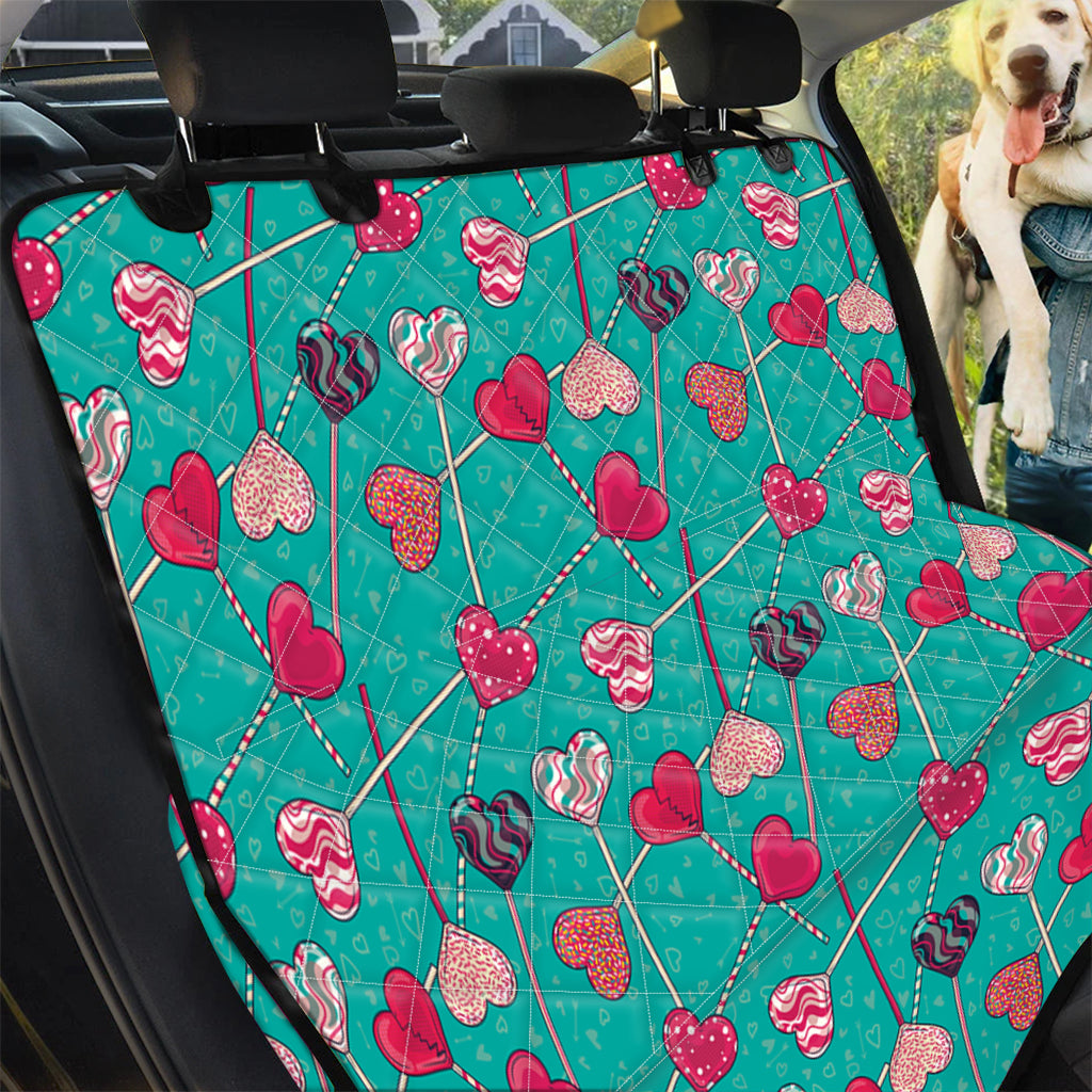 Retro Lollipop Pattern Print Pet Car Back Seat Cover