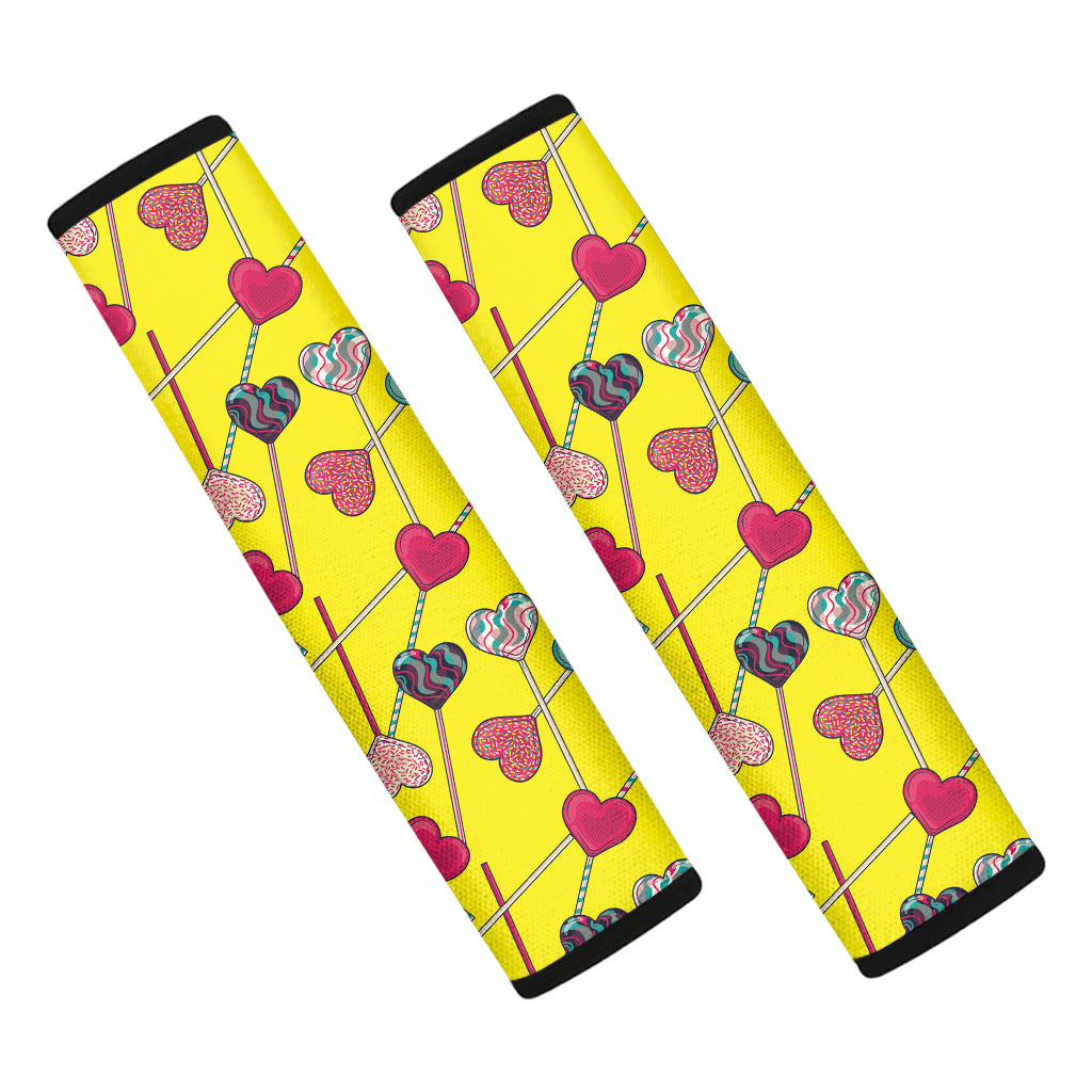 Retro Lollipop Print Car Seat Belt Covers