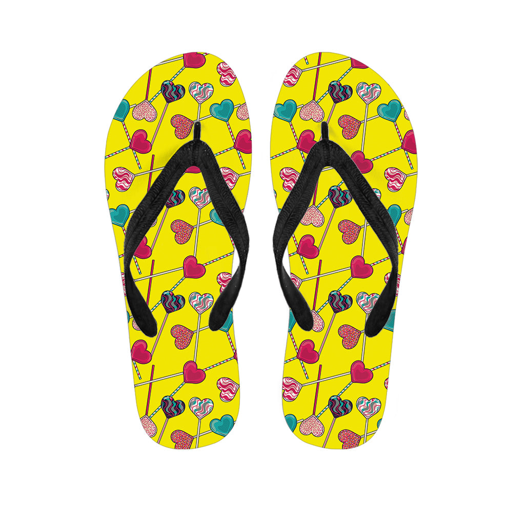 Retro Lollipop Print Flip Flops