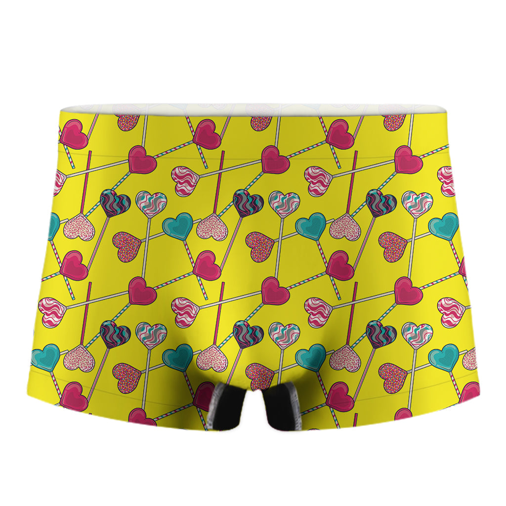 Retro Lollipop Print Men's Boxer Briefs