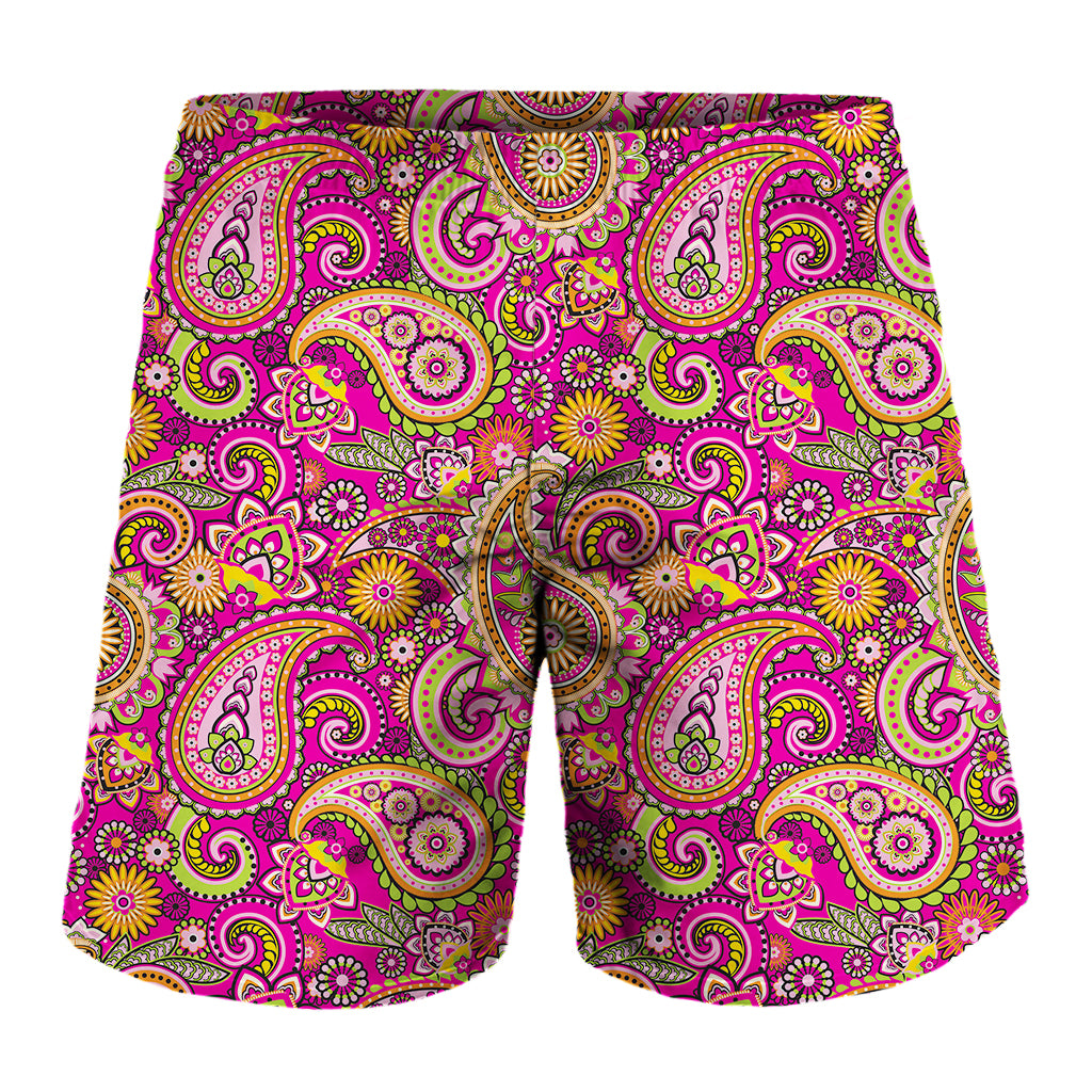 Retro Paisley Pattern Print Men's Shorts