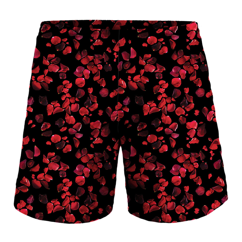 Rose Petals Pattern Print Men's Shorts