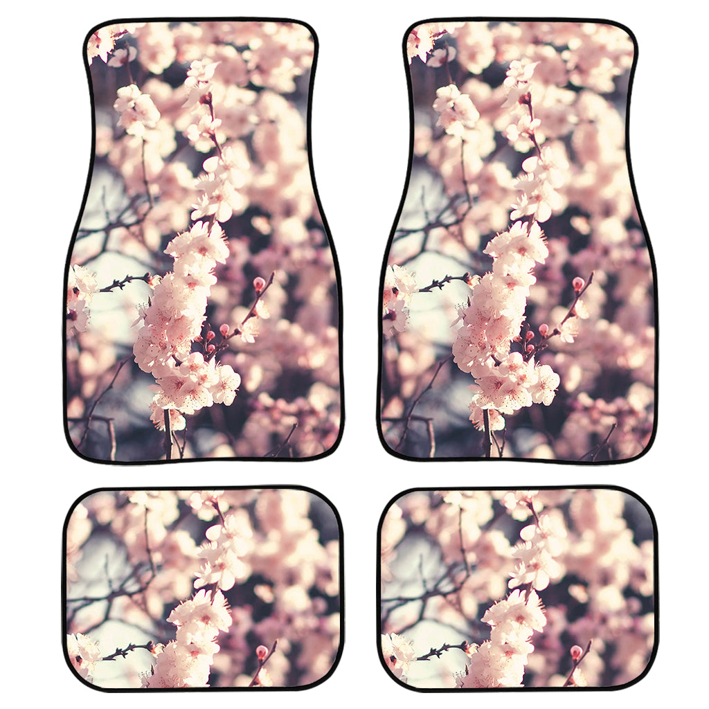 Sakura Cherry Blossom Print Front and Back Car Floor Mats