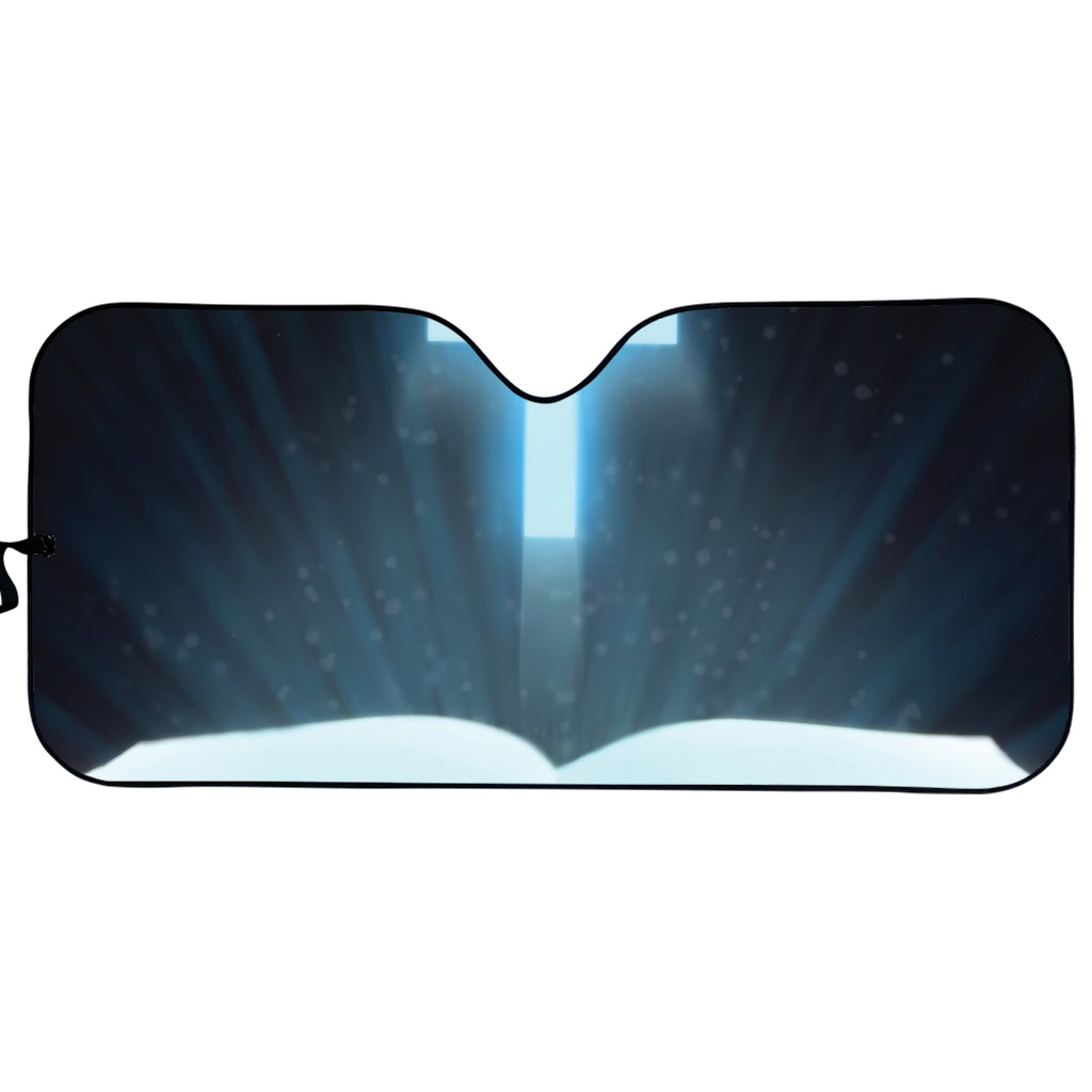 Shining Holy Bible Print Car Sun Shade