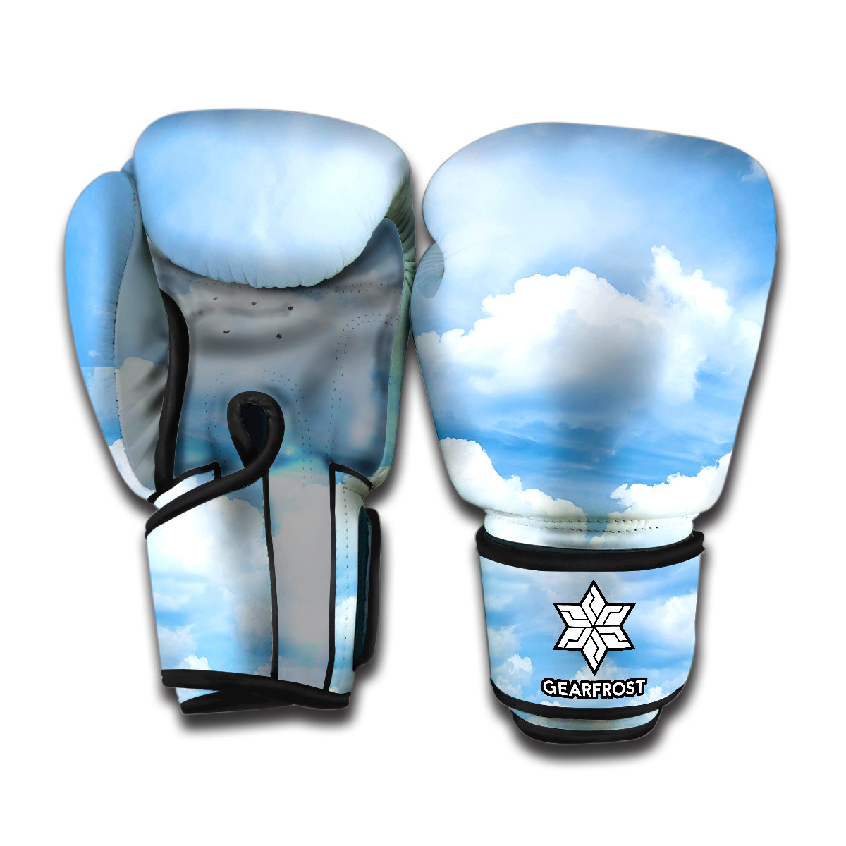 Sky Cloud Print Boxing Gloves