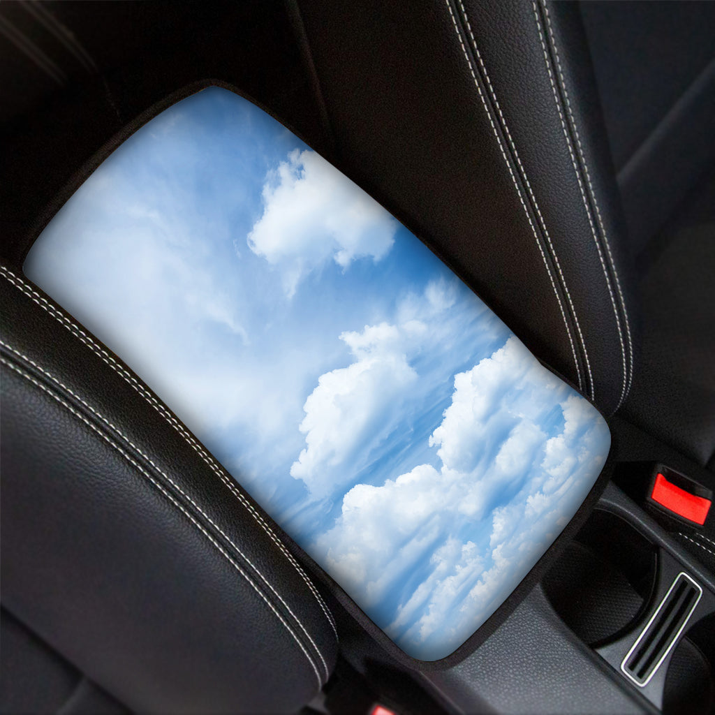 Sky Cloud Print Car Center Console Cover
